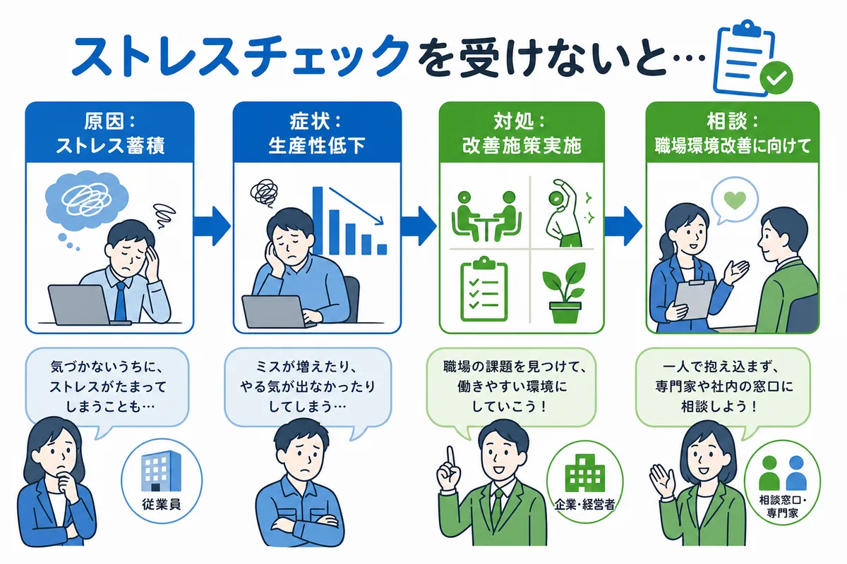 ストレスチェックを受けなかった場合のデメリットとは